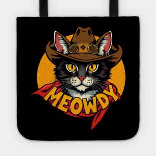 Cowboy Cat - Meowdy Tote