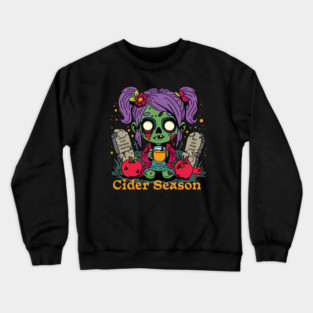 Apple Cider Season Zombie Crewneck Sweatshirt