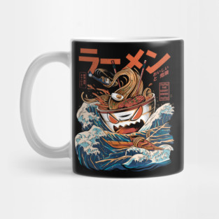Great Ramen off Kanagawa Black - Great Wave Mug