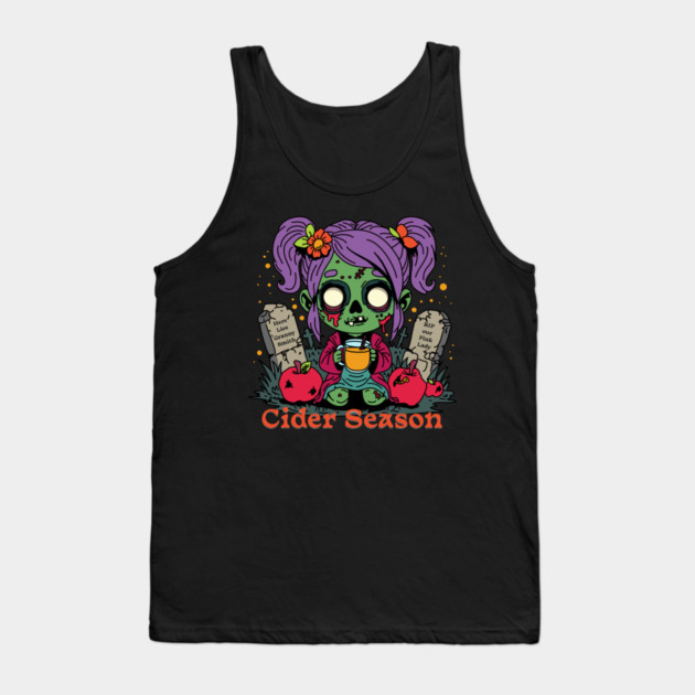 Apple Cider Season Zombie Tank Top by H. R. Sinclair
