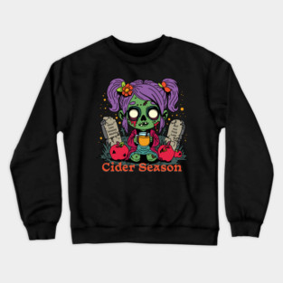Apple Cider Season Zombie Crewneck Sweatshirt
