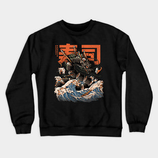 The Black Sushi Dragon Crewneck Sweatshirt