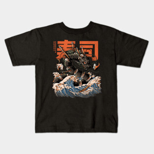 The Black Sushi Dragon Kids T-Shirt