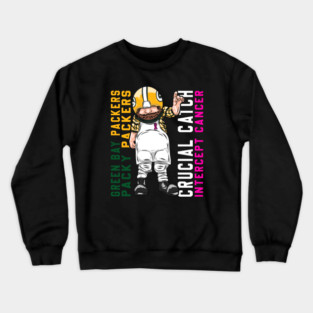 Crucial Catch Packers Cartoon Crewneck Sweatshirt