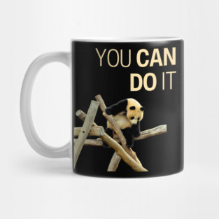 Panda Can Do - Motivation & Inspiration - Funny Collage Mug