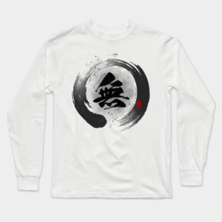 Void "Mu" Calligraphy Kanji Art Long Sleeve T-Shirt