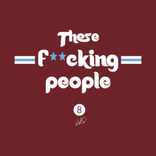 These F'kn People Philadelphia Baseball Design T-Shirt