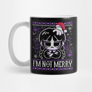 Wednesday ugly christmas sweater Mug