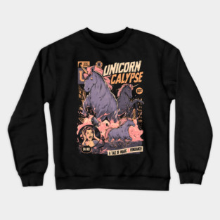 Unicorncalypse - Dark Horror Movie Unicorns Poster Gift Crewneck Sweatshirt