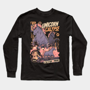 Unicorncalypse - Dark Horror Movie Unicorns Poster Gift Long Sleeve T-Shirt