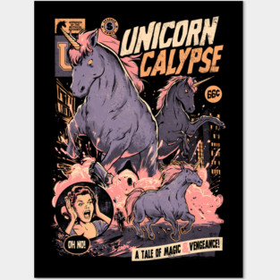 Unicorncalypse - Dark Horror Movie Unicorns Poster Gift Posters and Art