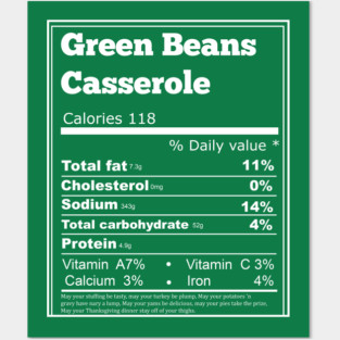 green beans casserole nutrition Posters and Art