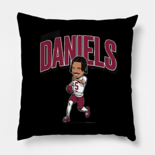 Jayden Daniels Caricature Pillow