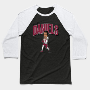Jayden Daniels Caricature Baseball T-Shirt