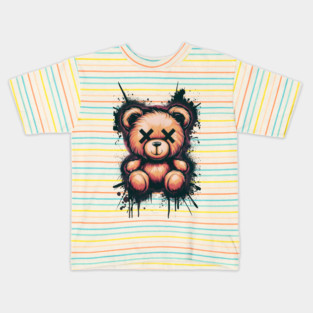 Urban Graffiti Bear Kids T-Shirt