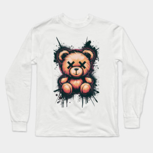 Urban Graffiti Bear Long Sleeve T-Shirt