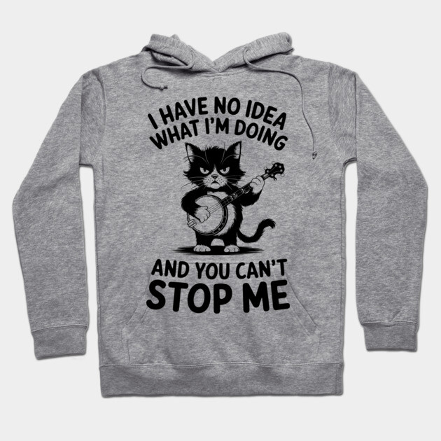 I Have No Idea What I'm Doing And You Can't Stop Me Humorous Adulting Hoodie by Anticorporati