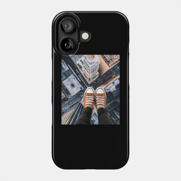 Vertigo - Playful & Scary Montage - Fear of Height Phone Case by TuncGK