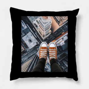Vertigo - Playful & Scary Montage - Fear of Height Pillow
