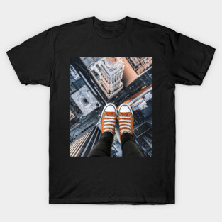 Vertigo - Playful & Scary Montage - Fear of Height T-Shirt