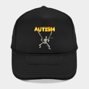 Autism Skeleton Funny Oddly Specific Dank Meme Hat