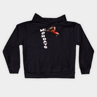 Fly Kick Mondays - Weekends are too Short - Funny Montage Kids Hoodie