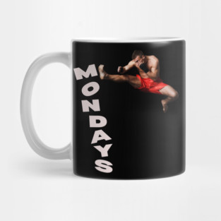 Fly Kick Mondays - Weekends are too Short - Funny Montage Mug