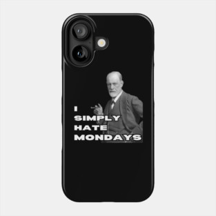 Freud Hates Mondays - Funny Retro Phone Case