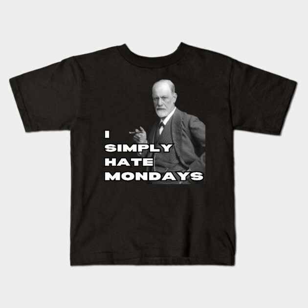 Freud Hates Mondays - Funny Retro Kids T-Shirt by TuncGK