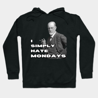 Freud Hates Mondays - Funny Retro Hoodie
