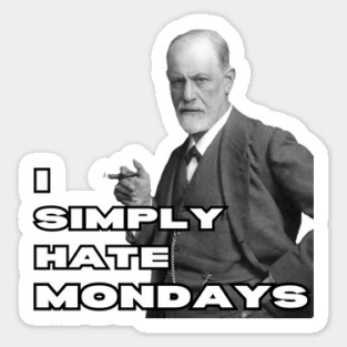 Freud Hates Mondays - Funny Retro Magnet