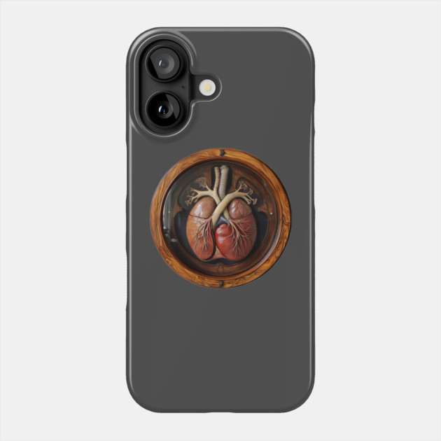 Trompe L'oeil - Heart in Wood Frame Phone Case by TuncGK