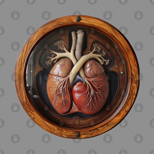 Trompe L'oeil - Heart in Wood Frame by TuncGK
