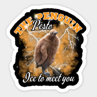 Pesto the penguin, ice to meet you, Funny Pesto Penguin Magnet