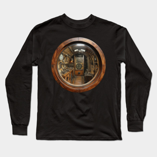 Submarine Experience - Trompe L'oeil Long Sleeve T-Shirt by TuncGK