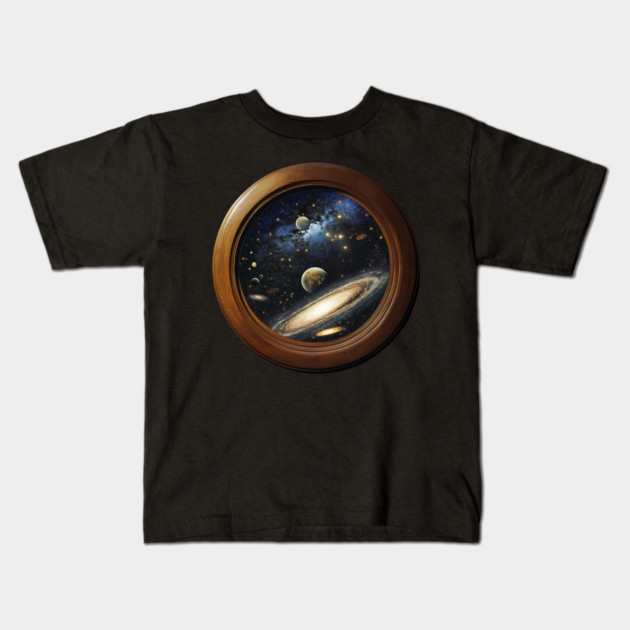 Universe in You - Trompe L'oeil - Eye Deception Kids T-Shirt by TuncGK