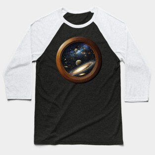 Universe in You - Trompe L'oeil - Eye Deception Baseball T-Shirt