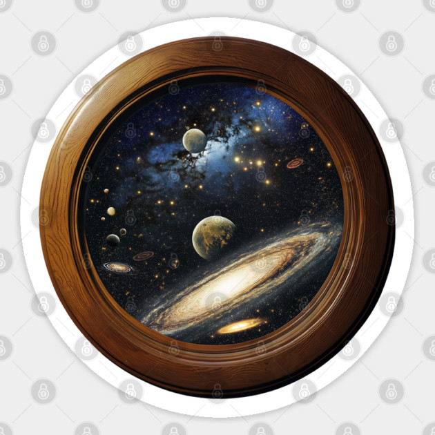 Universe in You - Trompe L'oeil - Eye Deception Sticker by TuncGK