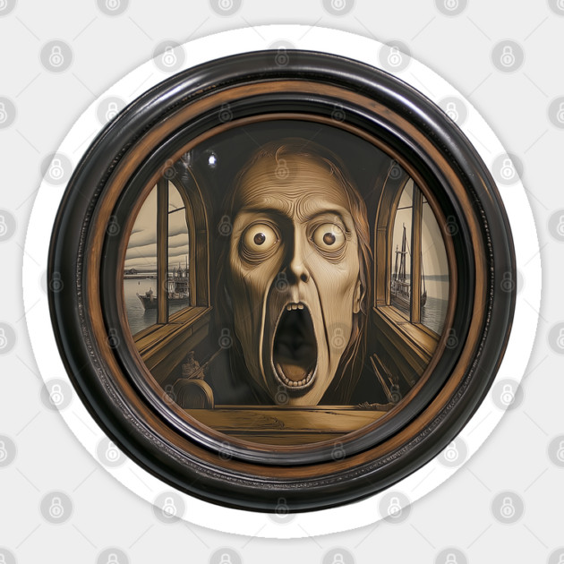 Dead Inside - Sad & Scary - Trompe L'oeil Sticker by TuncGK