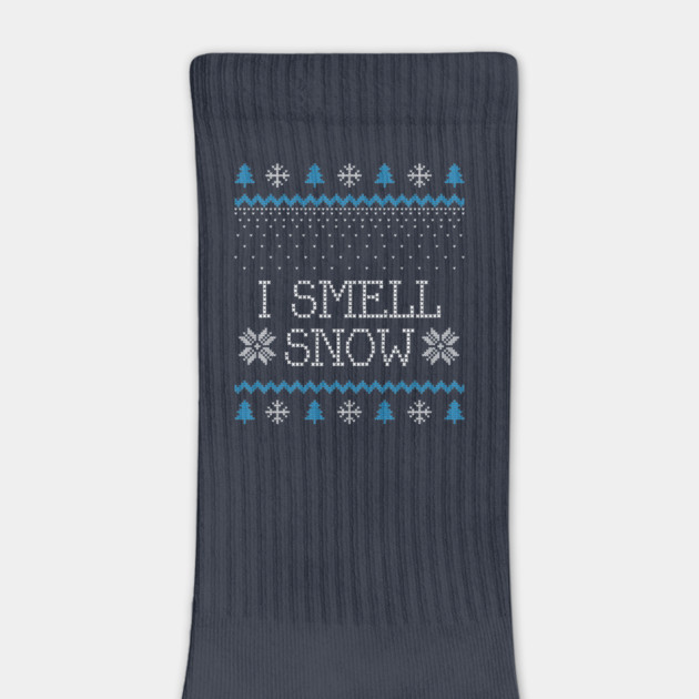 I Smell Snow Christmas Sweater Design by Stars Hollow Mercantile