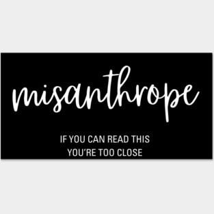 Misanthrope - Stay Away - Funny & Playful Posters and Art