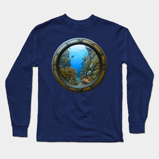 Coral Life - Trompe L'oeil - Surreal Long Sleeve T-Shirt by TuncGK