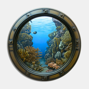 Coral Life - Trompe L'oeil - Surreal Pin