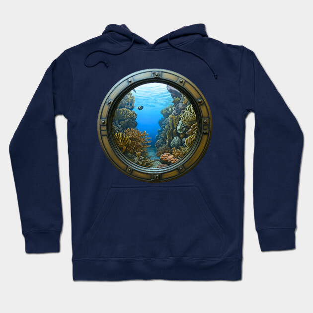 Coral Life - Trompe L'oeil - Surreal Hoodie by TuncGK