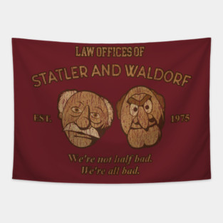 vintage 70s statler and waldorf Tapestry