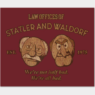 vintage 70s statler and waldorf Posters and Art