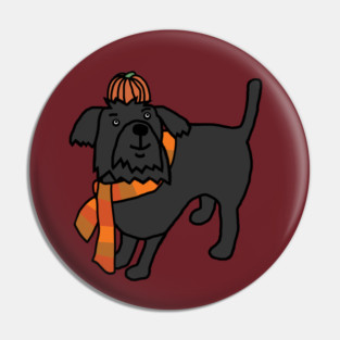 Fall Season Dog Pin