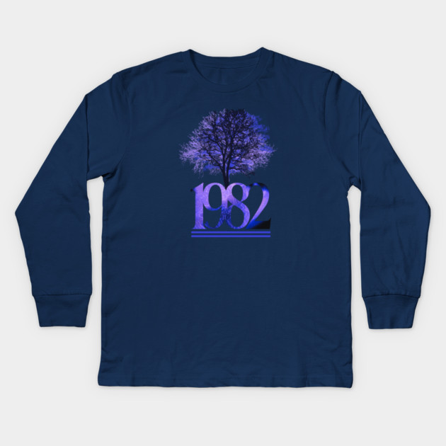 Echoes of 1982 Kids Long Sleeve T-Shirt by casualteesinc