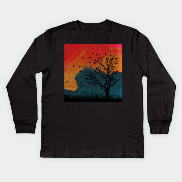 Autumn Moments Kids Long Sleeve T-Shirt by casualteesinc