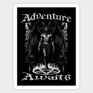 Gothic Positive Adventure Awaits Positively Goth Devil Magnet
